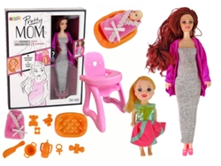 Accesorios para el cabello largo de la muñeca embarazada B.active