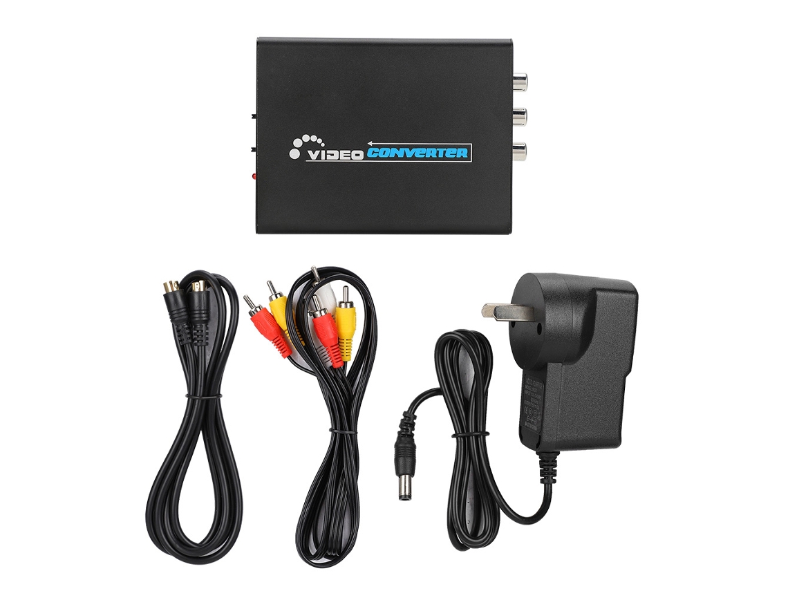 Adaptador Hdmi A Av S-video Cvbs, Convertidor Full Hd Con Carcasa Metálica Y Salida Estéreo.