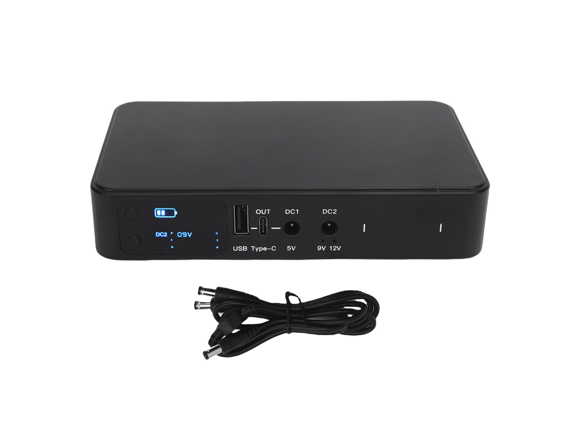 Mini Fuente De Alimentación Ininterrumpida (ups) De 10400 Mah Con Batería De Respaldo Para Router, Cámara De Seguridad, Usb Tipo C, Dc 5v, 9v, 12v.