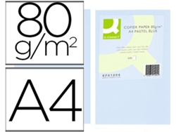 Papel Color Q Connect Din A4 80Gr Azul Pack De 500 Hojas