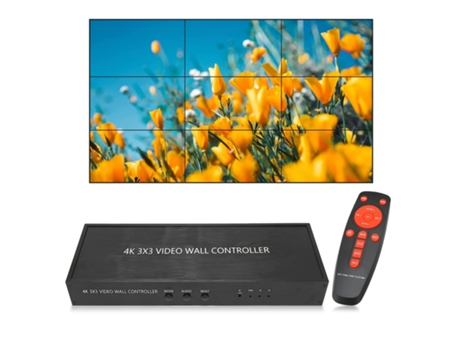 Controlador de parede de vídeo 3x3 Processador 4K