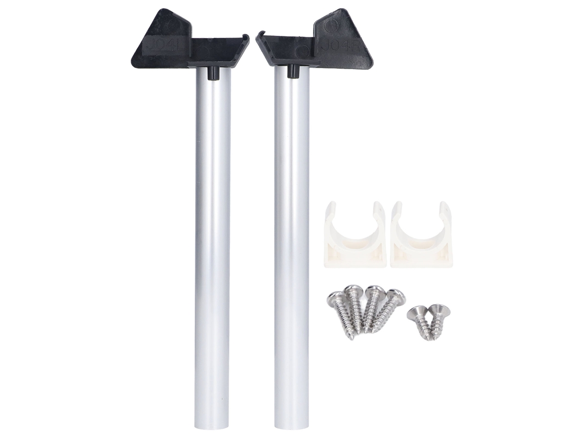 Kit De Drenaje De Agua De Lluvia Para Invernadero, 2 Piezas, Tuberías De Descarga De Pvc Plateado Y Aluminio.