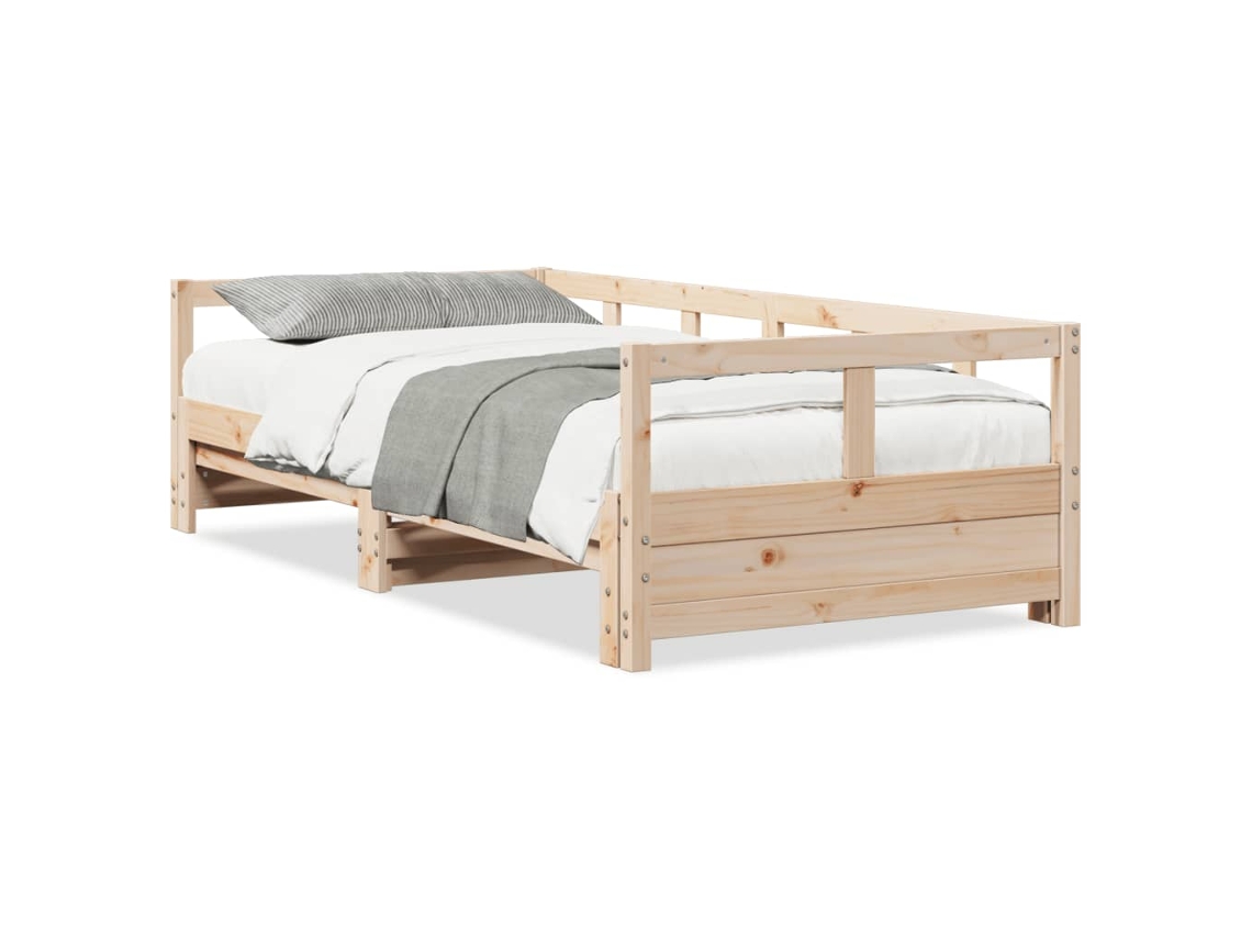 Maison Exclusive - Sofá Cama Sin Colchón Madera Maciza De Pino 90x190 Cm
