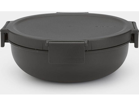 Recipiente Para Ensalada 1.3L Gris Oscuro