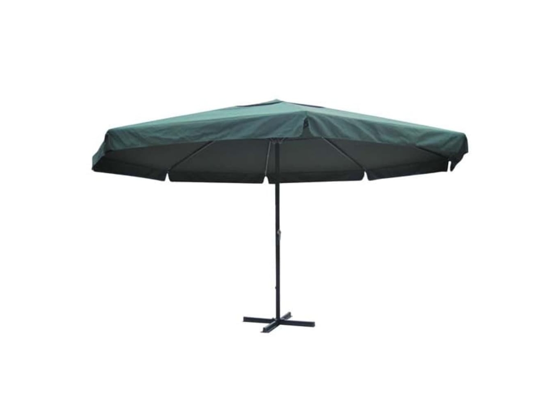 Parasol de aluminio Samos 500 cm. Casa encantadora Green Wsd355334
