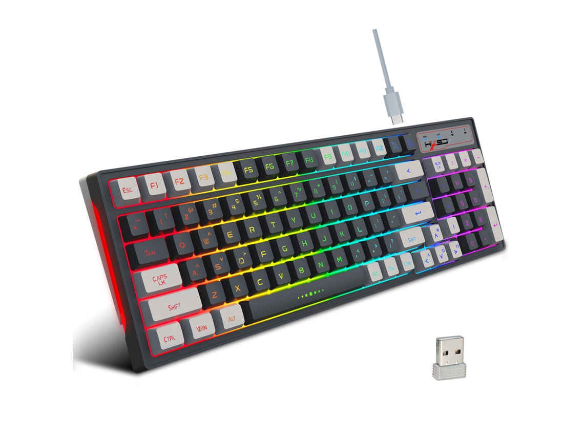 Teclado Gaming TRUMSEN L900 RGB (Mecânico - Português - Negro )