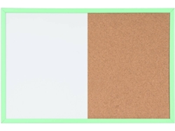 Pizarra Combinada BI-OFFICE Pastel Verde (60x45 cm - Magnético: Sí)