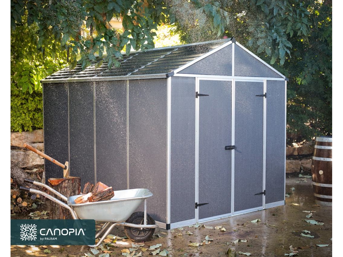 CANOPIA Rubicon Caseta de Jardín de Policarbonato 303X237X235 cm Gris Oscuro