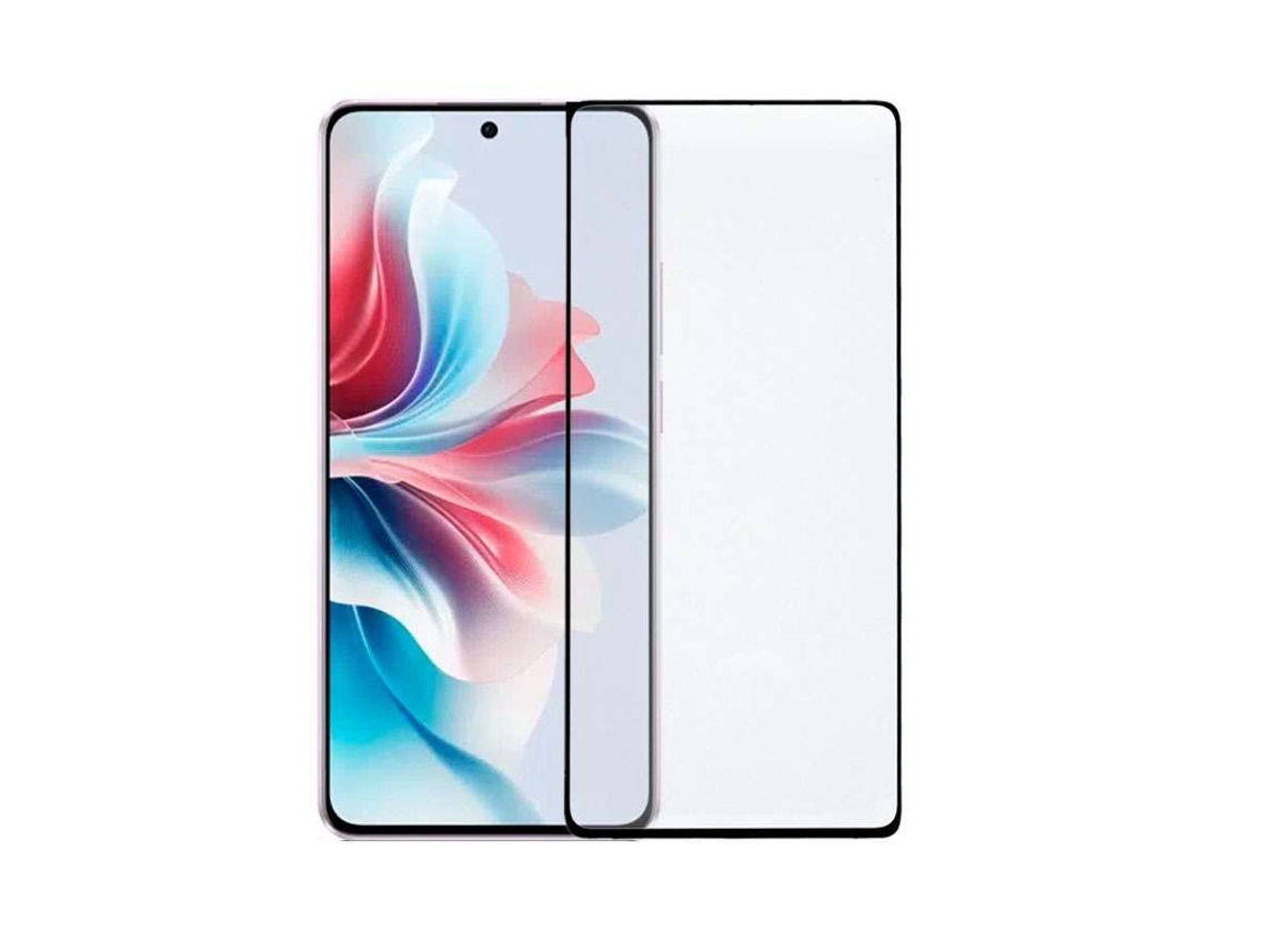 Cristal Templado Completo Negro Para Oppo Reno 11 F 5g