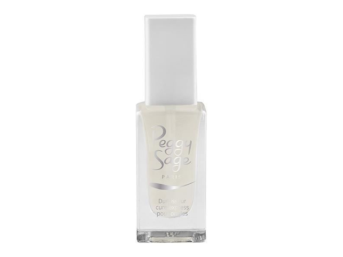 Endurecedor Peggy Sage Cura Express 11 ml. Fortalece las uñas. Cura en 2 semanas. Aplicación.
