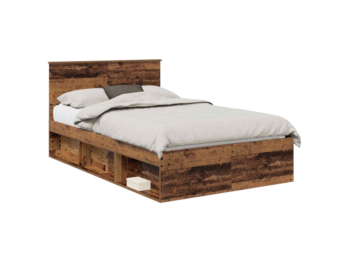 Maison Exclusive - Estructura De Cama Con Cabecera Madera Vieja 120 X 190 Cm