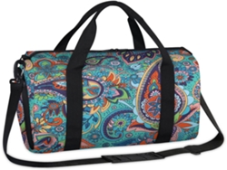 Bolsa Deportiva Estampado Paisley Floral Para Fines Semana Bolsa Viaje Mano Viajes Niños Niñas Mujeres Homb
