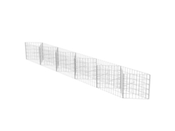 Cesta para muro de gaviones VIDAXL Plateado Acero (300x30x50 cm)