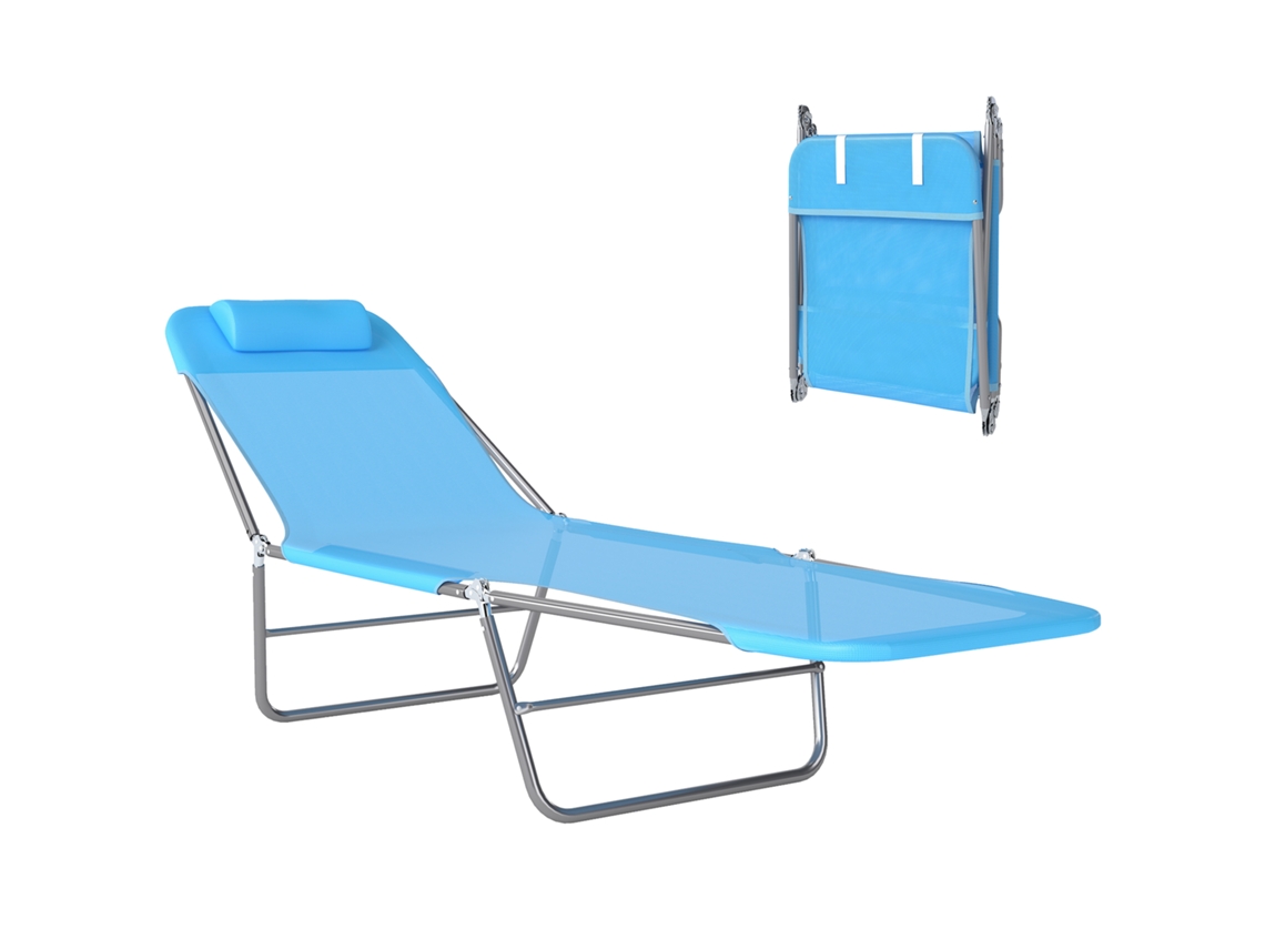 Tumbona Plegable Reclinable, Sofá, 182x56x24,5cm