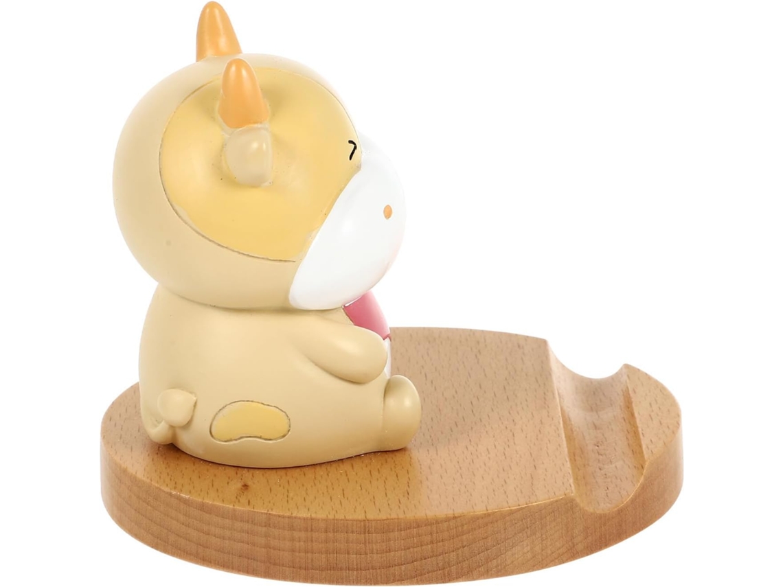 Soporte Para Teléfono De Madera Y Resina, Diseño Ergonómico, Compatible