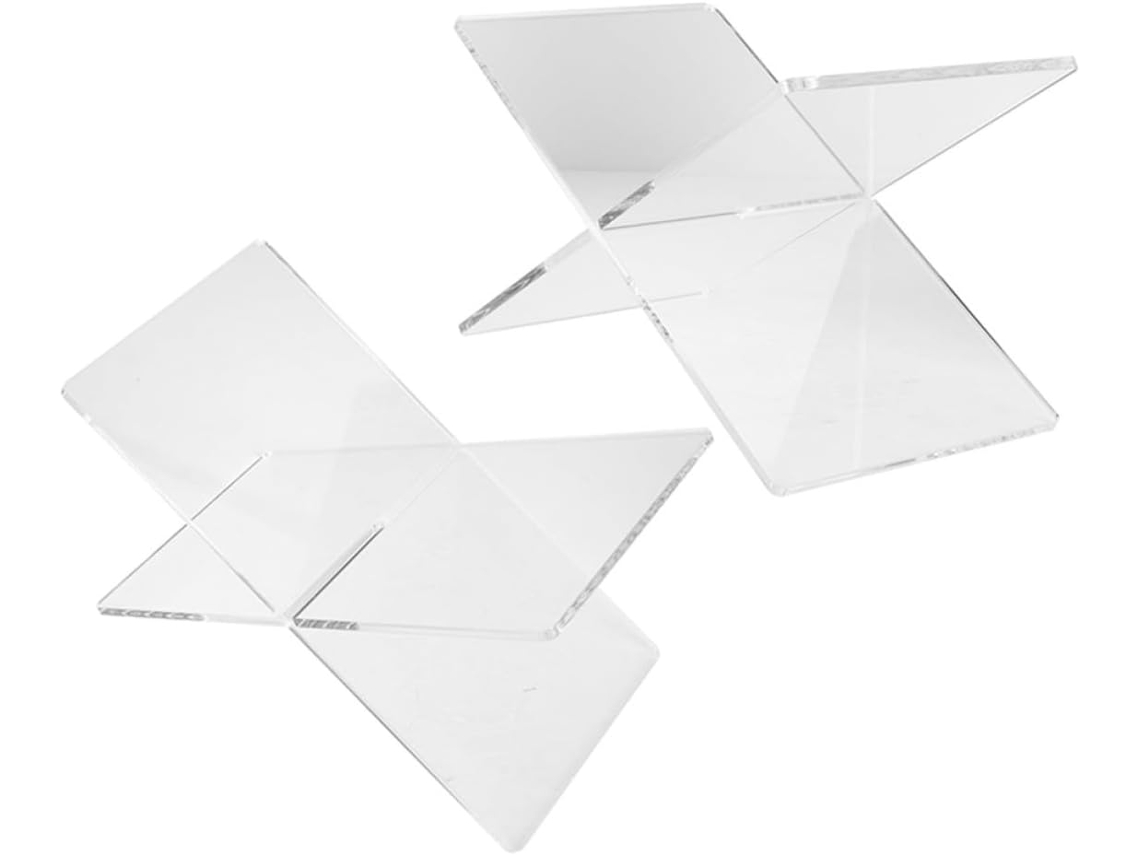 Soporte Pequeño Multifuncional De Acrílico Transparente Para Libros, Ideal Para La Oficina, La Lectura Y La Escuela.