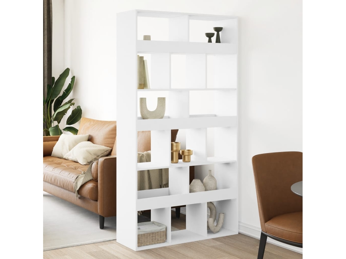 Biombo | 100x33x187,5 cm, madera blanca, Wsd396005, Lovely Home