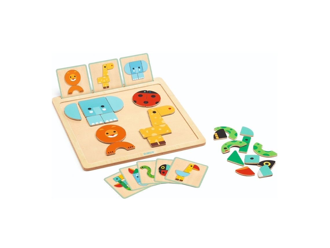 Juego de colocación de imanes Geobasic Djeco
