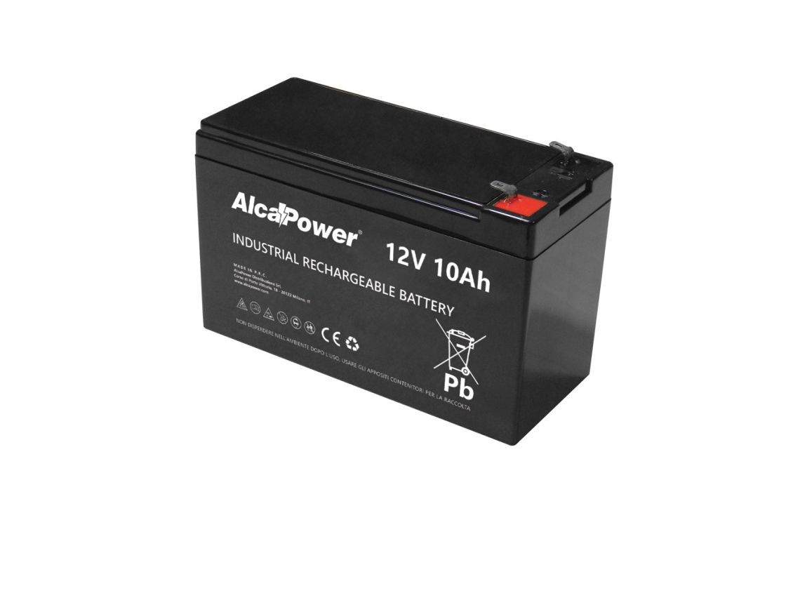 Batería AGM recargable sellada de 12 V y 10 Ah: ideal para alarmas, sistemas UPS y juguetes. Conexión Faston T2.