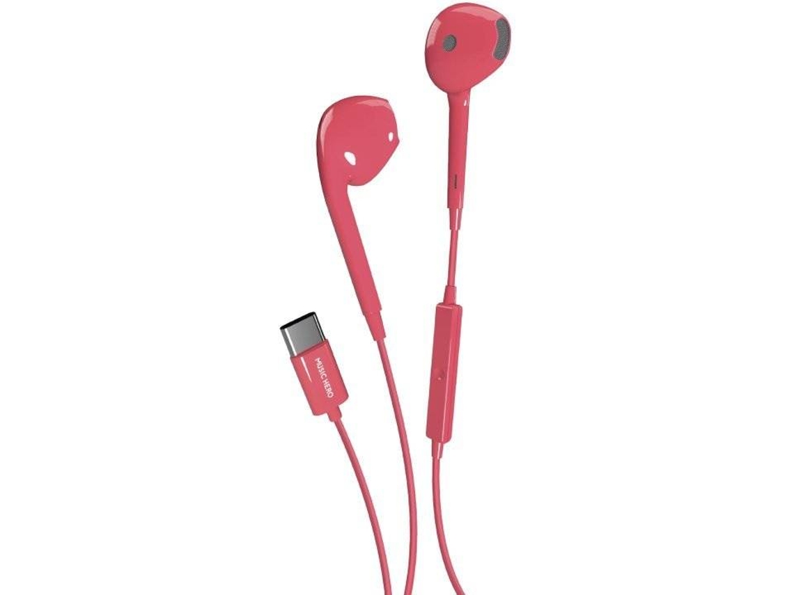 Auriculares con Cable SBS Tubb (In Ear - Micrófono - Rosa)