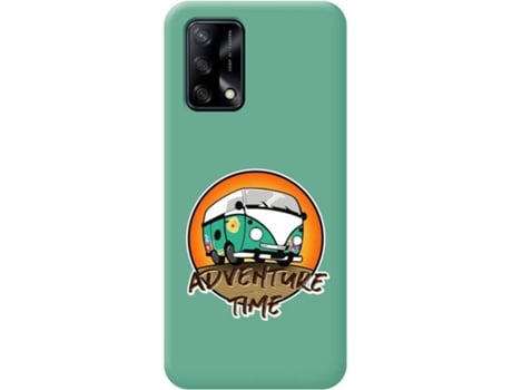 Carcasa Oppo A74 4G TUMUNDOSMARTPHONE Adventure Time Verde