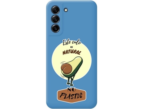 Carcasa Samsung Galaxy S21 FE 5G TUMUNDOSMARTPHONE Silicona Líquida Dibujos Natural No Plastic Azul
