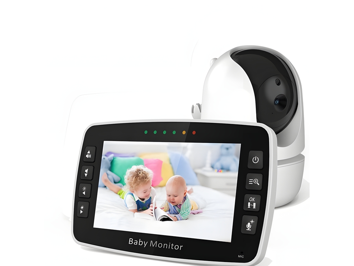 Sm43 Vigilabebés Cámara Ajustable De 4,3 Pulgadas Con Visión Nocturna E Intercomunicador De Voz De Dos Vías Szsmart