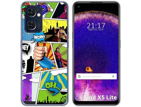 Carcasa Oppo Find X5 Lite 5G TUMUNDOSMARTPHONE Dibujos Comic Multicolor