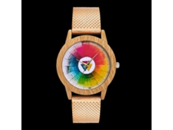 Reloj De Pulsera Unisex De Cuarzo Con Correa De Silicona Y Malla De Oro Rosa - Moda