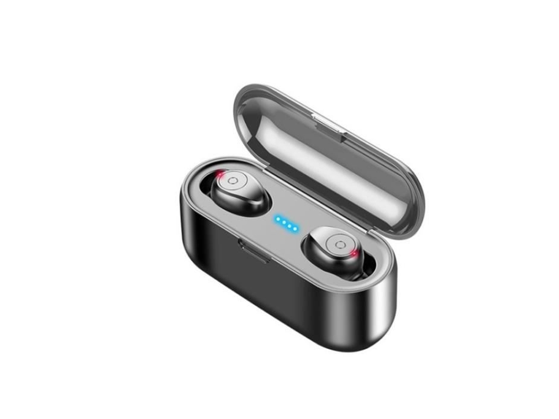 Auriculares deportivos inalámbricos F9 Mini 5D estéreo Bluetooth 5.0 con micrófono, resistencia al agua IPX7