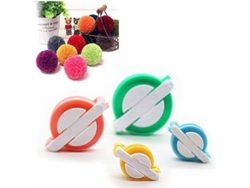 Juego De Herramientas Para Hacer Pompones, 4 Tamaños, Abs Duradero, Para Niños Y Adultos.