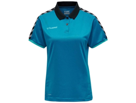 Polo de Mujer para Fútbol HUMMEL Authentic Functional Azul (2XL)