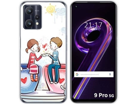 Carcasa para Realme 9 Pro 5G TUMUNDOSMARTPHONE Dibujos Café Multicolor