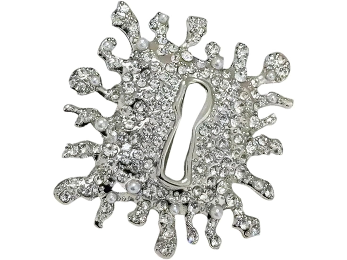 Collar Con Colgante De Ojo De Cerradura Y Broche A Juego Para Mujer, Aleación De Metal.