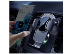 Cargador Sem Carro Sentido Eletromagnético Qi Rápido YIZHOOD Negro