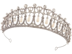 Corona De Boda Y Tiara De Diamantes De Imitación, Elegante Accesorio Nupcial Europeo.
