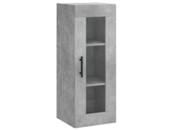 Armario De Pared VIDAXL Gris Madera contrachapada (34,5x34x90 cm)