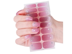 Pegatinas para uñas del Día de San Valentín, pegatinas para decoración de uñas, tiras de esmalte de uñas, pegatinas para uñas Hengrongshen DIY (estilo corazón)