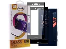 Protector Cristal Templado Sony Xperia X Compact HONGWE. Cobertura Completa Negro