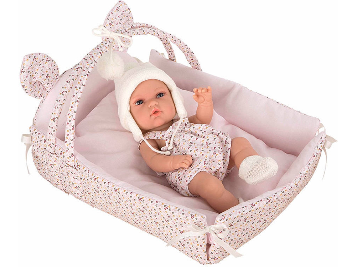 Muñeco ARIAS Elegance 33 cm Natal con Cunita Circle (Edad Mínima: 0 Años - 28 x 20,5 x 41 cm)
