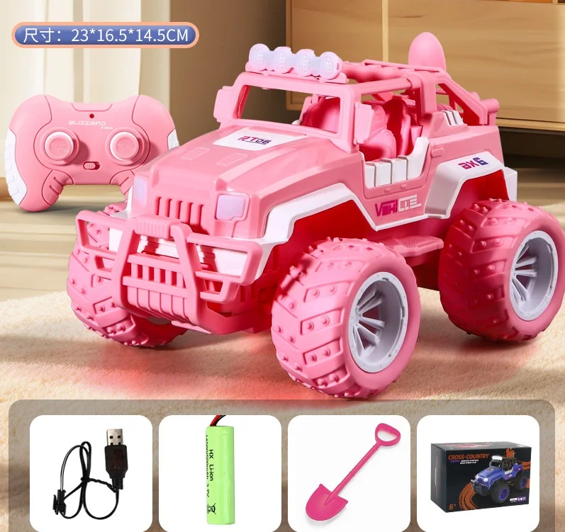 (rosa) Coche De Juguete Todoterreno De Escalada Con Control Remoto