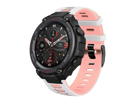 Correa Pioneer para Amazfit T-Rex Pro Blanco y Rosa