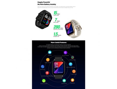 Smartwatch Btalk 1 Pantalla a color HD de 86 pulgadas Impermeable Bluetooth Llamada dorada