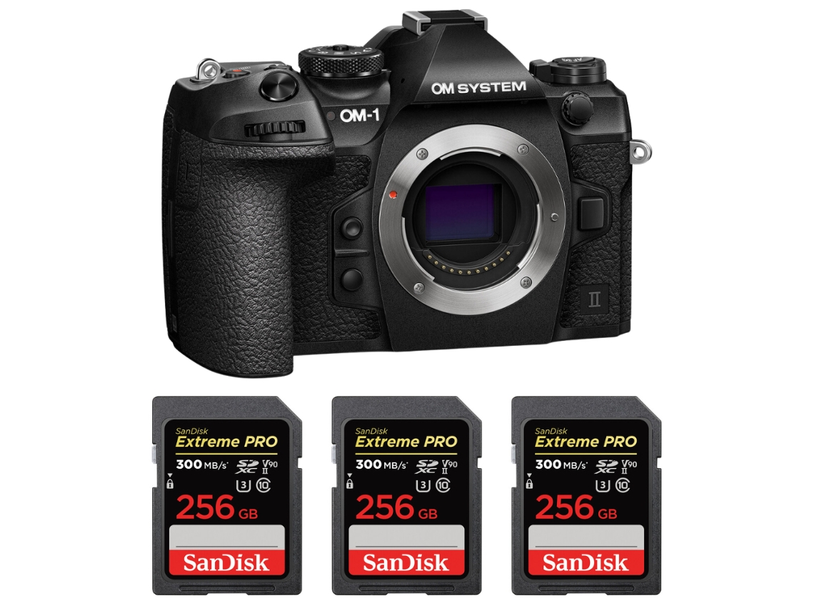 Om System Om-1 Mark Ii + 3 Sandisk 256gb Uhs-ii 300mb/s + Ebook “20 Consejos Para Fotos Que Impactan”