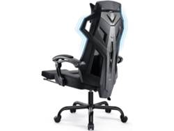 Silla GTPLAYER Ergonómica de Oficina, Silla de Oficina Gaming, Silla Giratoria con Soporte Lumbar Ajustable, Reposacabezas Negro