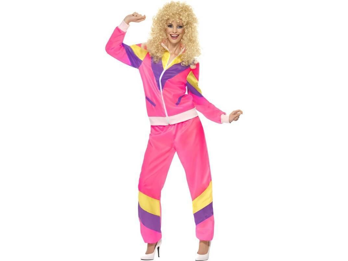 Disfraz de Mujer DISFRAZZES Chica Chandal Rosa De Los 80 (Talla: L - 44/46)