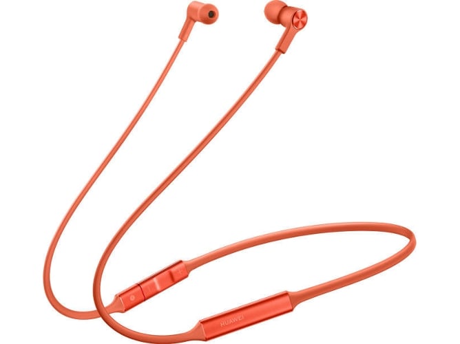 Auriculares Bluetooth HUAWEI Freelace (In Ear - Micrófono - Noise Cancelling - Naranja)