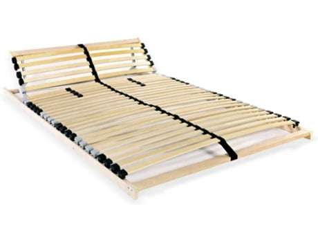 vidaXL Somier de láminas 28 láminas 7 zonas 100x200 cm