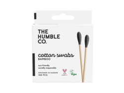 Hisopo de algodón de THE HUMBLE CO. Bambú Negro 100 Unidades