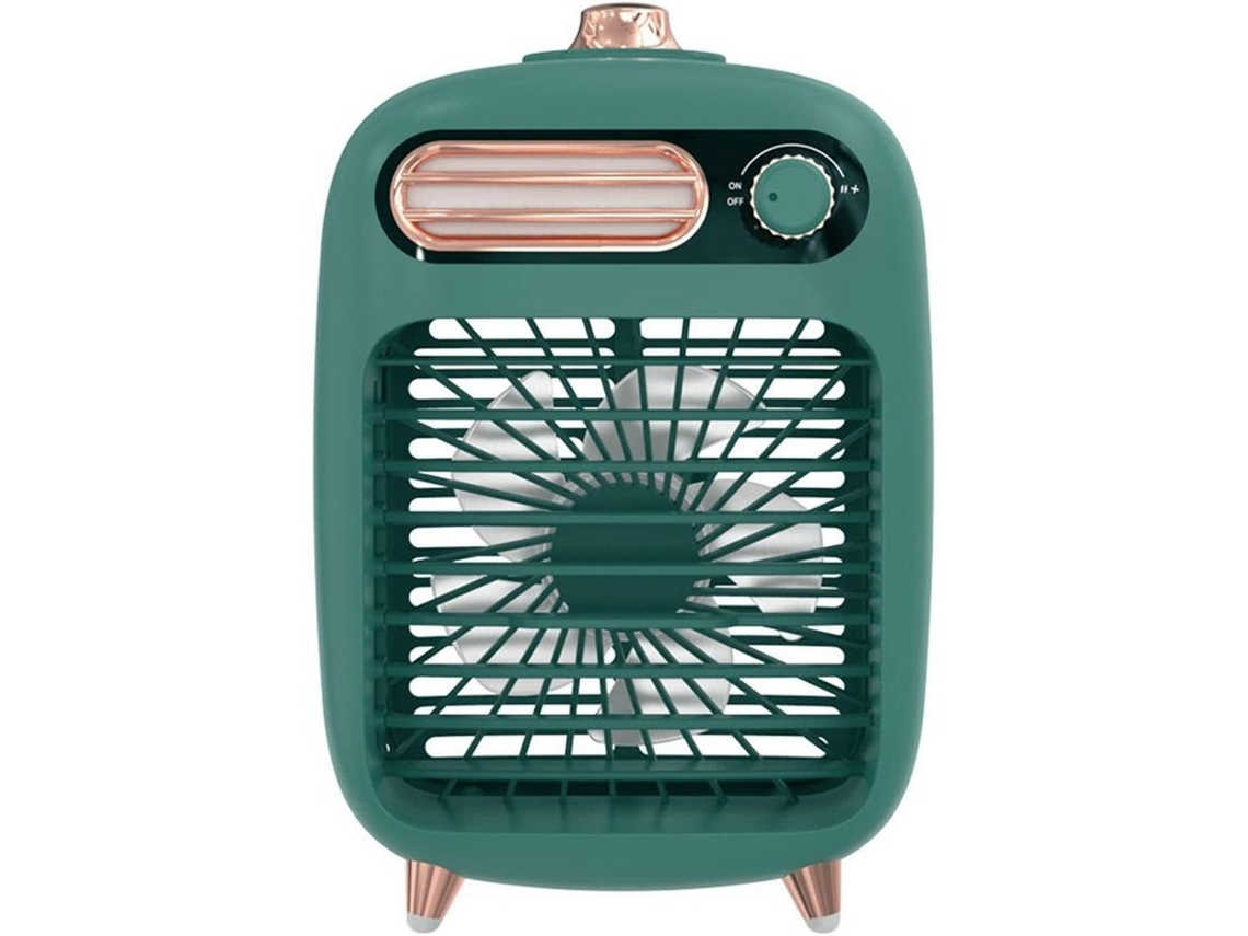 Mini Aire Acondicionado Portátil Usb, Enfriador Evaporativo Con Humidificador, 3 Velocidades De Ventilador, Verde.